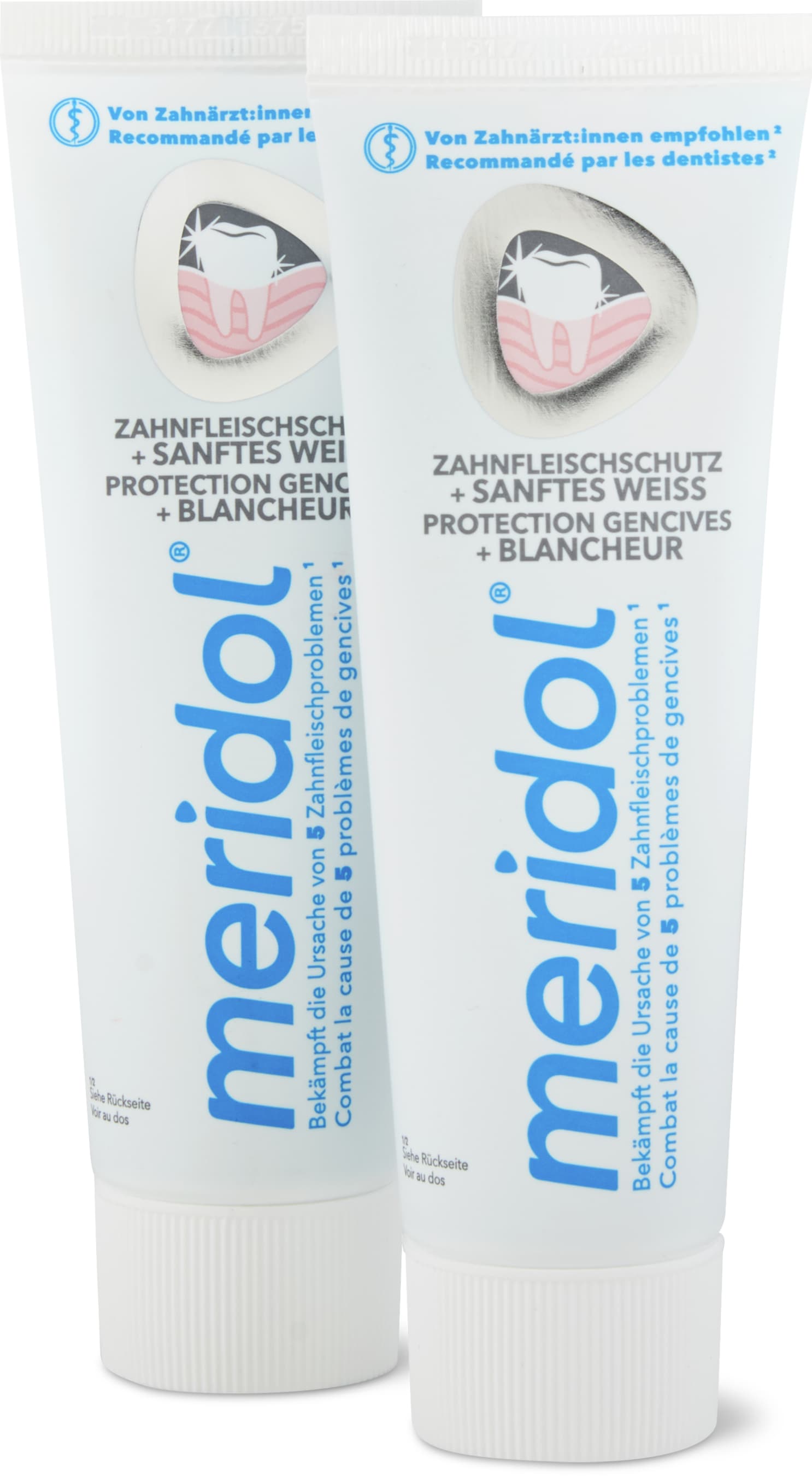 Meridol Sanftes Weiss Zahnpasta 2x75ml